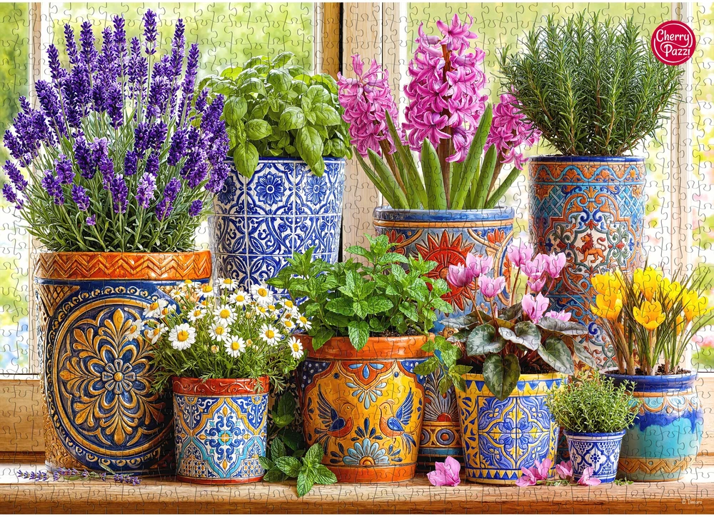 TIMARO SP. Z O.O. CherryPazzi dėlionė Pottery in Bloom 1000 det