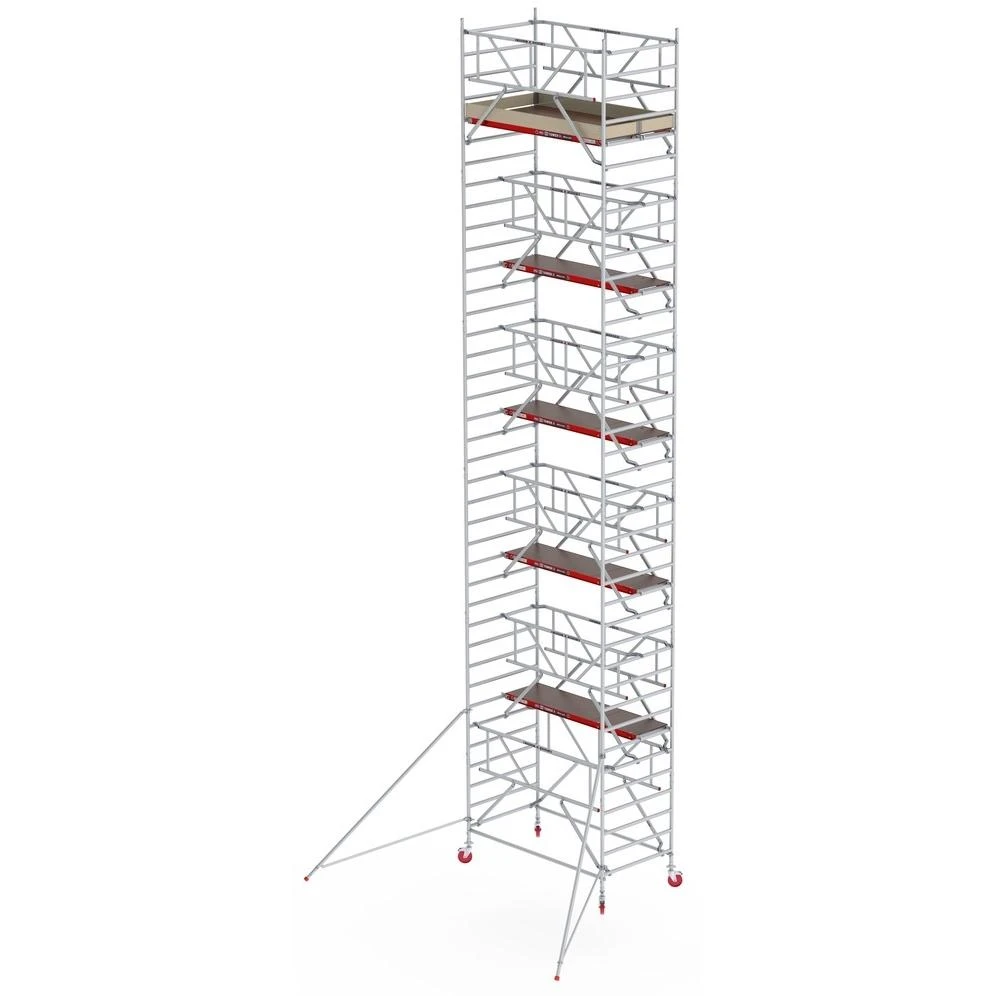Altrex Mobilus aliuminio bokštelis RS 42 su trikampiu stabilizatoriumi - atrama (12,20 m)