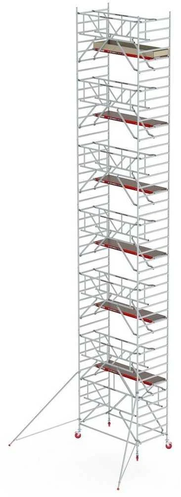 Altrex Mobilus aliuminio bokštelis RS 42 su trikampiu stabilizatoriumi - atrama (14,20 m)