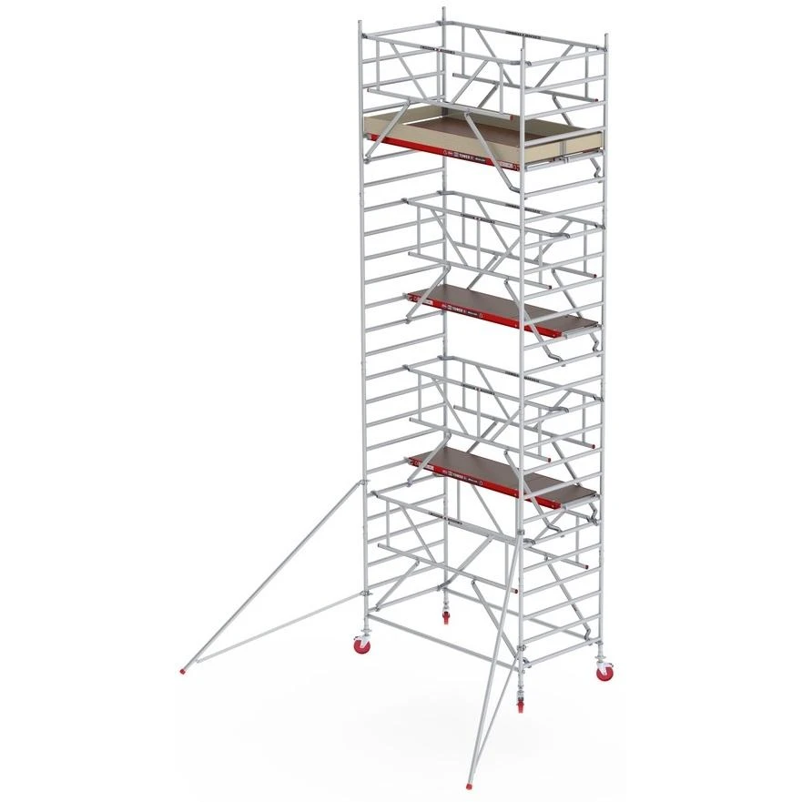 Altrex Mobilus aliuminio bokštelis RS 42 su trikampiu stabilizatoriumi - atrama (8,20 m)