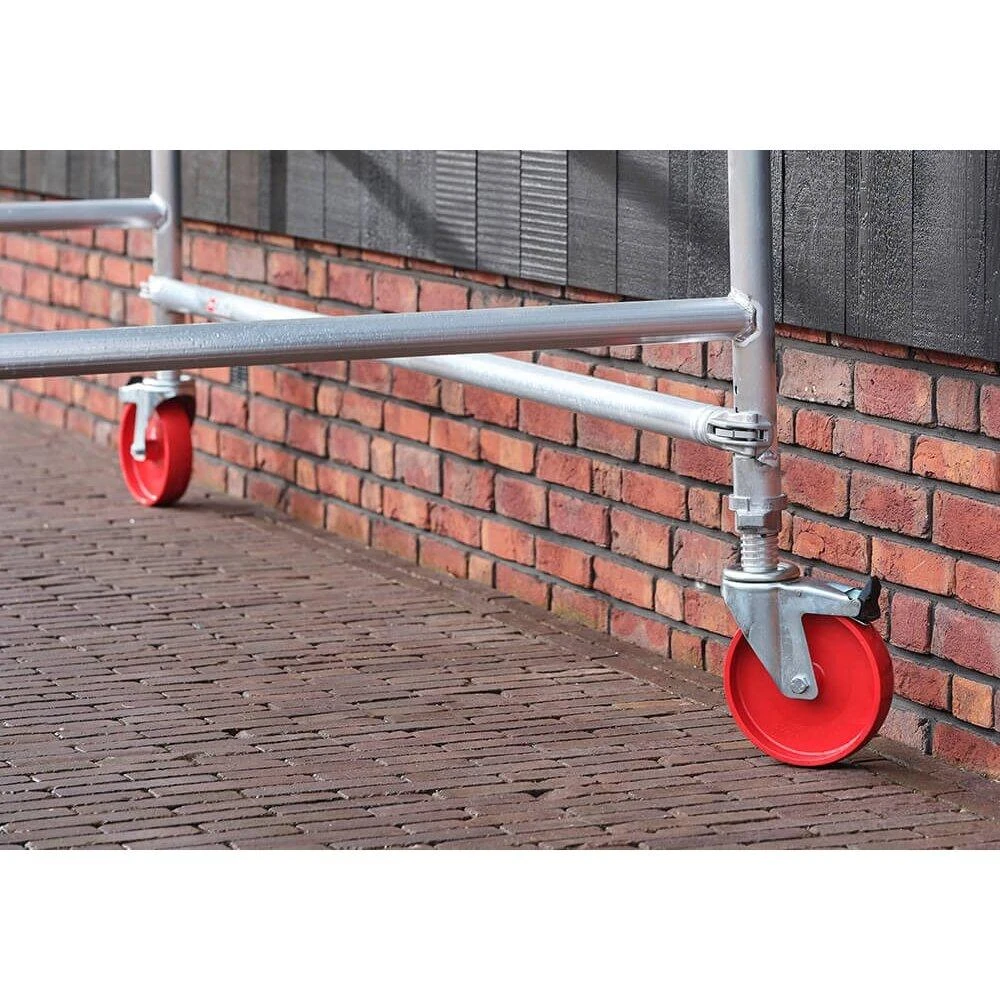 Altrex Mobilus aliuminio bokštelis RS 42 su trikampiu stabilizatoriumi - atrama (6,20 m)