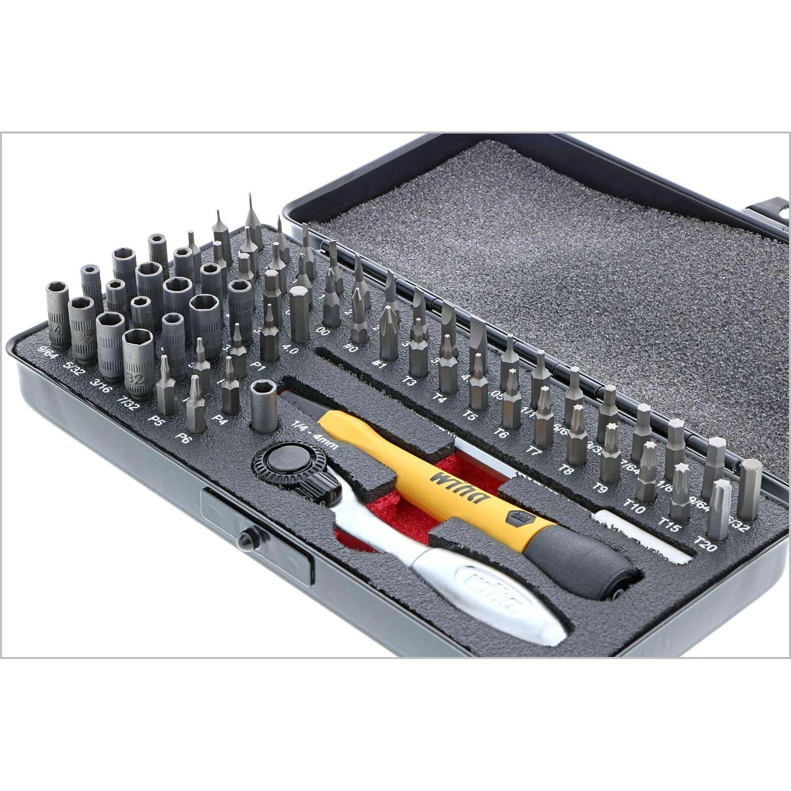 Antgalių rinkinys Wiha Micro Bit Set (65 vnt.)
