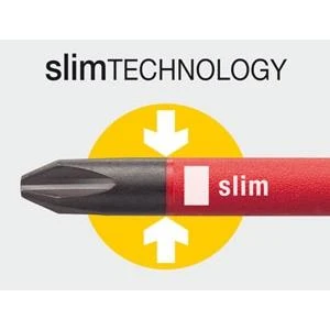 Atsuktuvas elektrikui su antgaliais rankenoje WIHA LiftUp slimBits (6 vnt.)