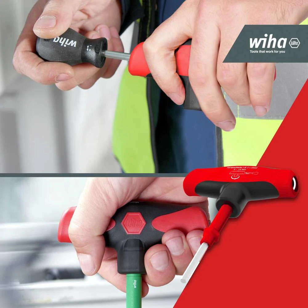 Atsuktuvo rinkinys Wiha T-handle set TorqueVario-S T 5-14 Nm