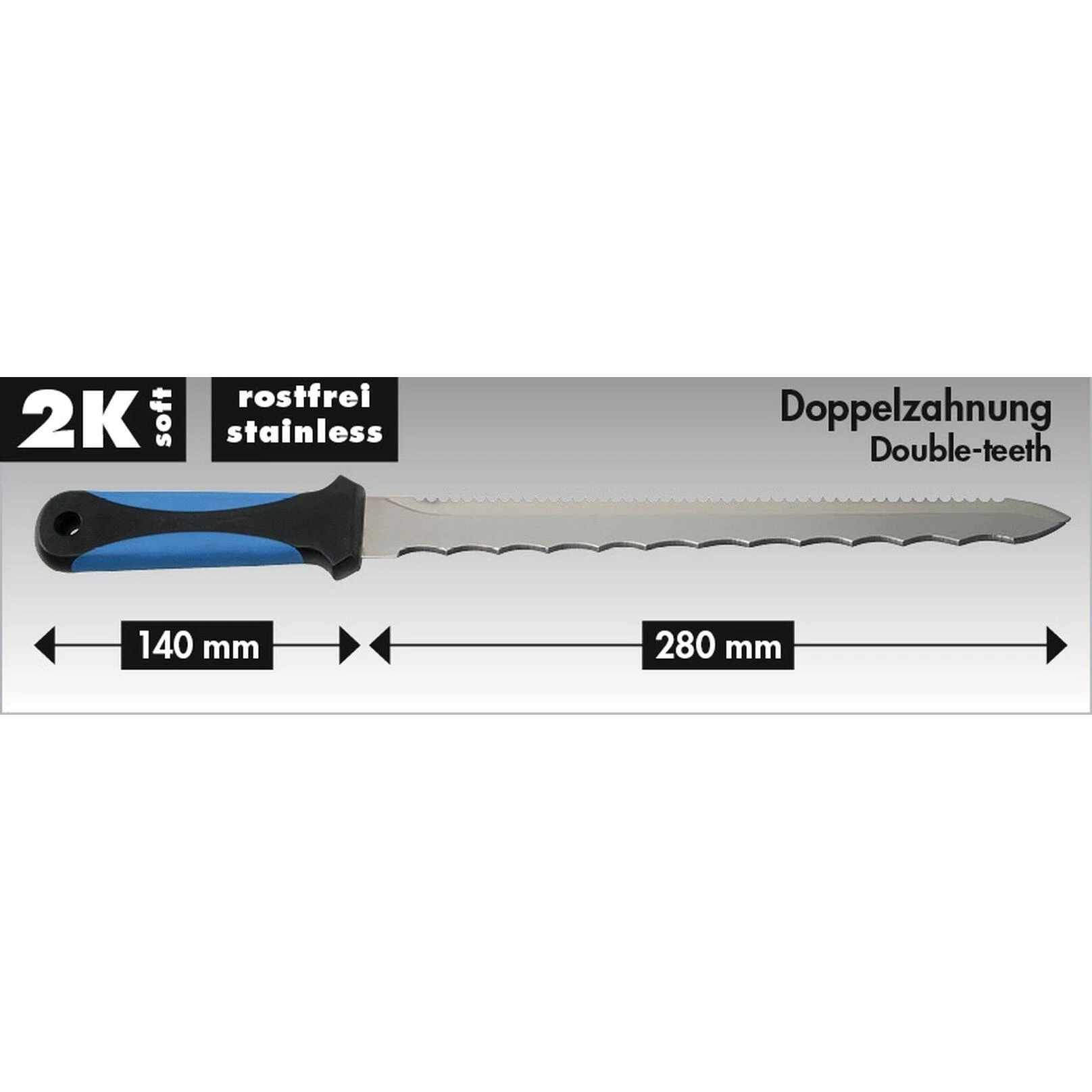 Heyco HEYTEC peilis apšiltinimo medžiagoms 420 mm