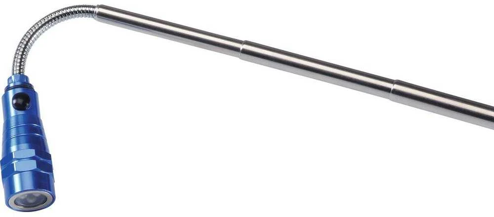 Heyco HEYTEC teleskopinis LED žibintuvėlis 170-570 mm, mėlynas