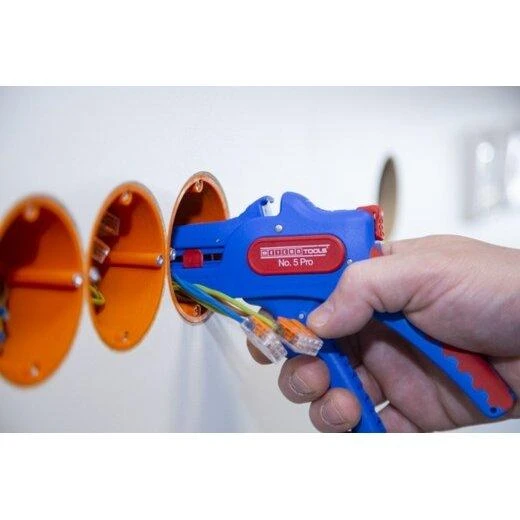 Nužievinimo replės, automatinės Weicon No. 5 PRO, 0,2-16mm², su keičiamu peiliu.