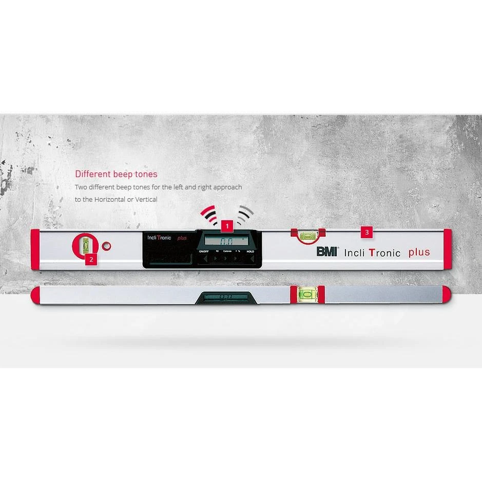 Skaitmeninis gulsčiukas BMI Incli Tronic plus (120 cm)