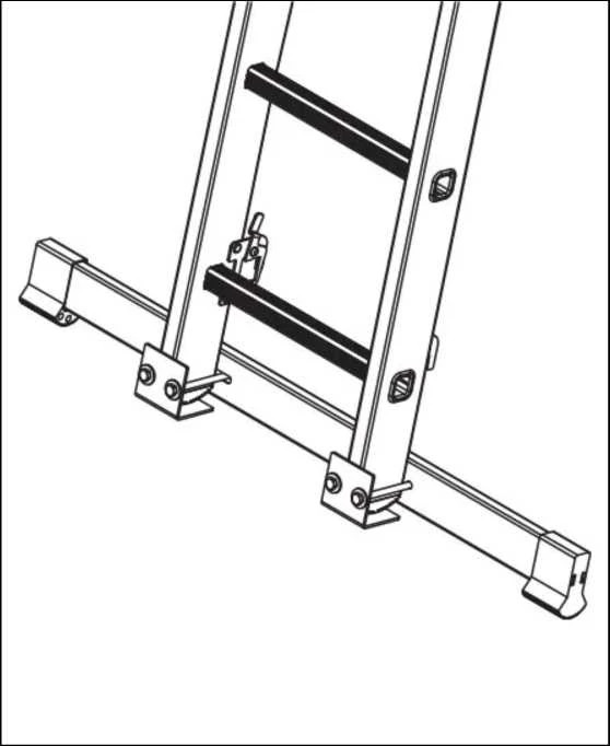 Braket Stabilizatorius 3 dalių kopėčioms, 3x12-3x16, 900 mm, DRABEST