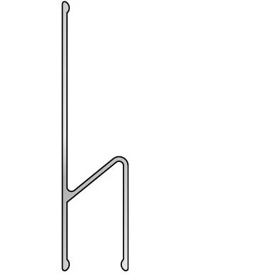 Stačiakampio formos aliuminio lyginimo h-profilis BMI (150 cm)