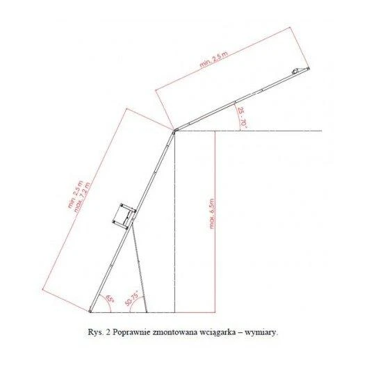 Stogdengio liftas DRABEST, 12 m, saulės baterijoms