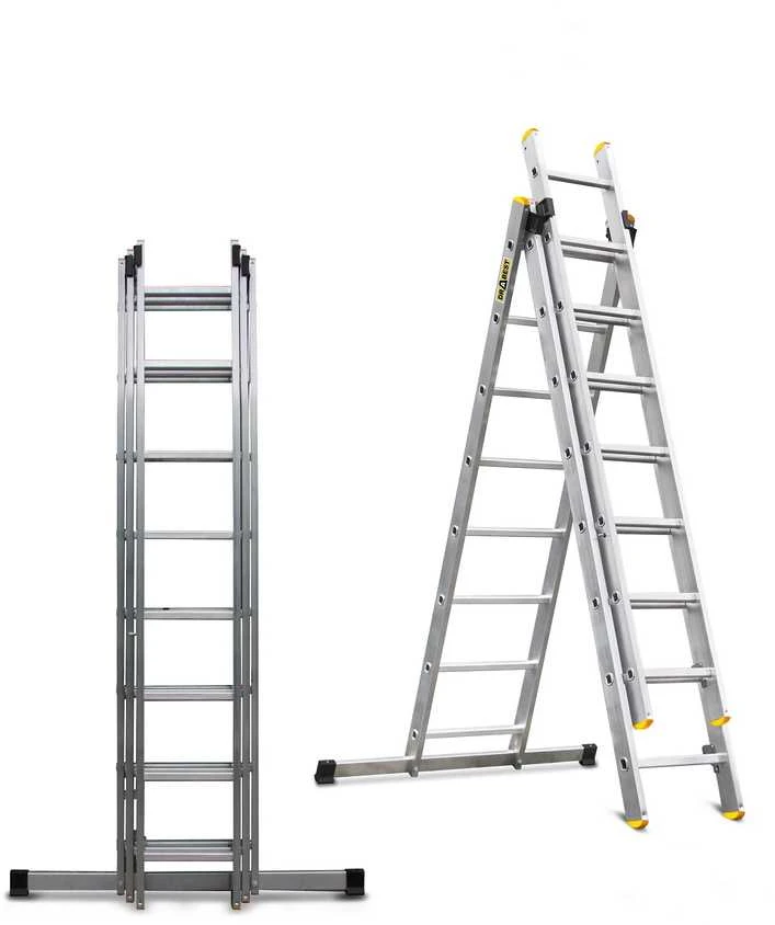 Trijų dalių daugiafunkcinės kopėčios DRABEST „Basic“ 3x8