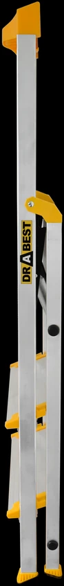 Vienpusės aliuminio kopėčios Drabest MAX, 3 laipteliai, 150 kg