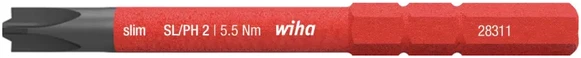 WIHA antgalis slimBit elektrikams PH2 Xeno 75 mm