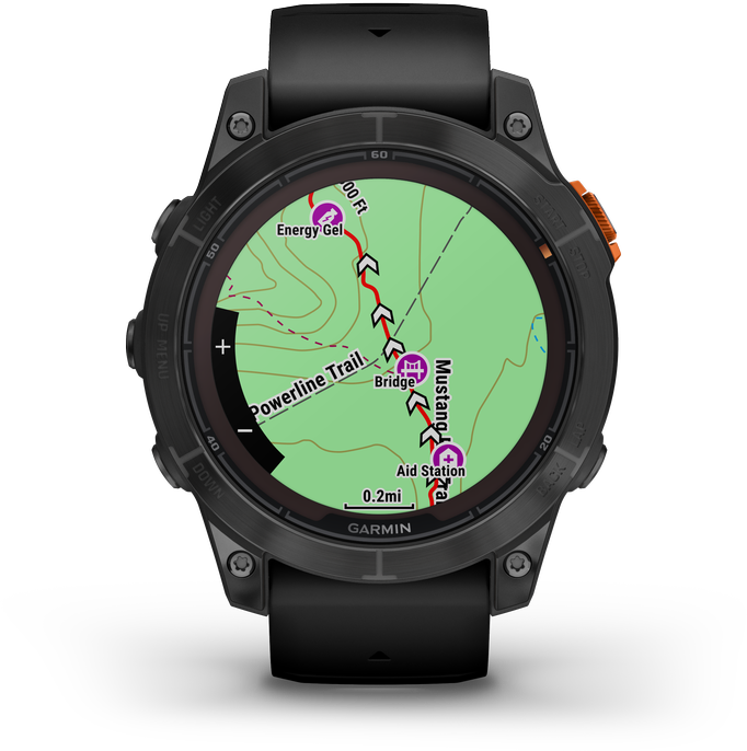 Išmanusis laikrodis Garmin Fenix 7 Pro Solar, Pilkos skalūno spalvos, su juodu dirželiu