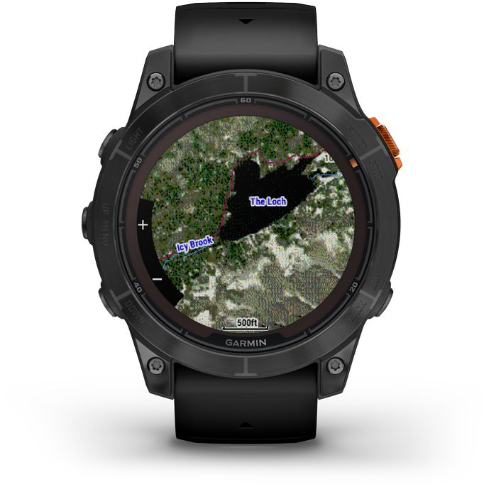 Išmanusis laikrodis Garmin Fenix 7 Pro Solar, Pilkos skalūno spalvos, su juodu dirželiu
