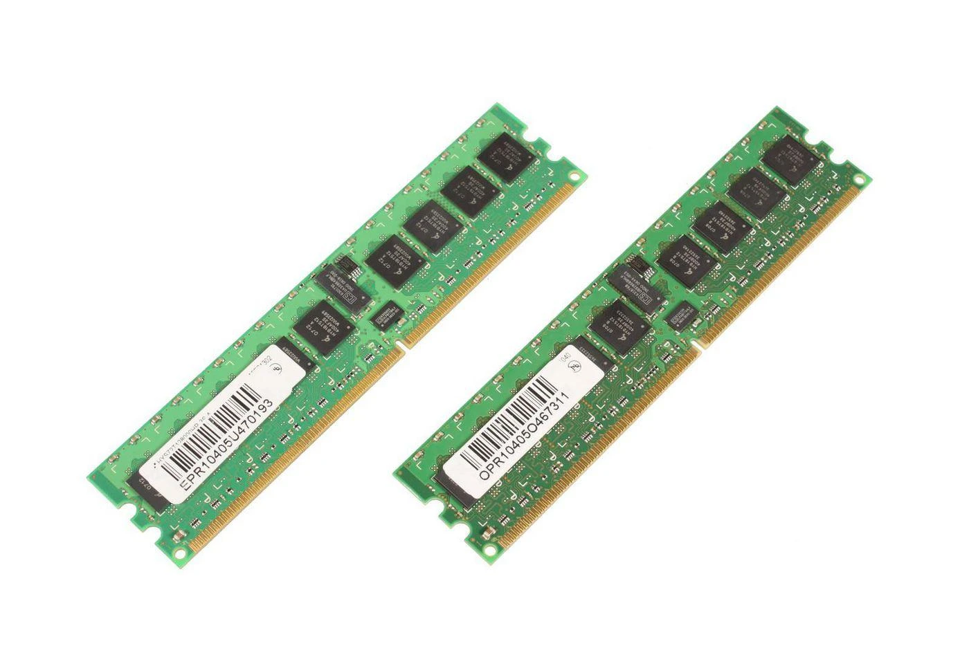 Dvi DDR2 serverio RAM atmintinės