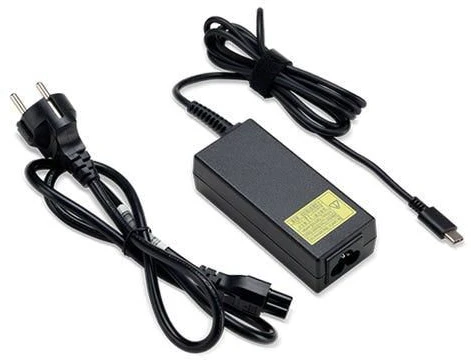 ACER adapteris 65 W USB TYPE-C, EU MAITINIMO LAIDAS (RETAIL PACK), juodas