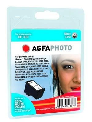Tusz AgfaPhoto Tusz APHP339B / C8767EE No.339 (Juodas)