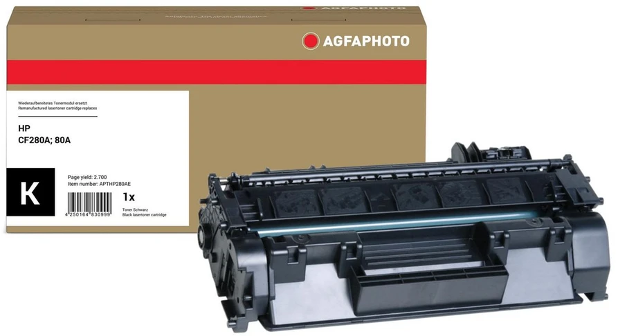 AgfaPhoto HP Laserjet PRO M401,CF280A, perdirbta kasetė