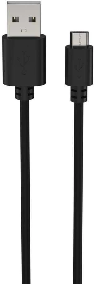 Kabelis USB Ansmann USB-A - microUSB 1 m Juodas (1700-0129)