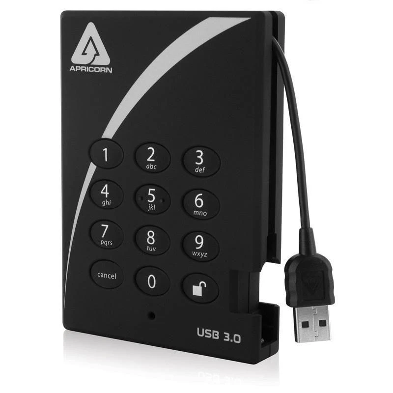 Apricorn Aegis Padlock A25-3PL256-1000 – kietasis diskas – 1 TB – USB 3.0