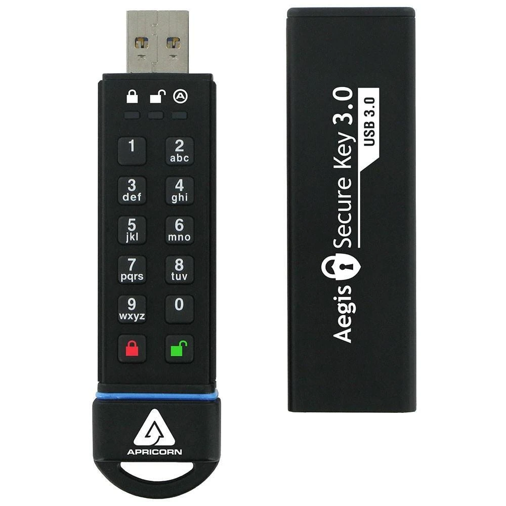 Pendrive Apricorn Aegis Secure Key 3.0, 30 GB (ASK3–30 GB)