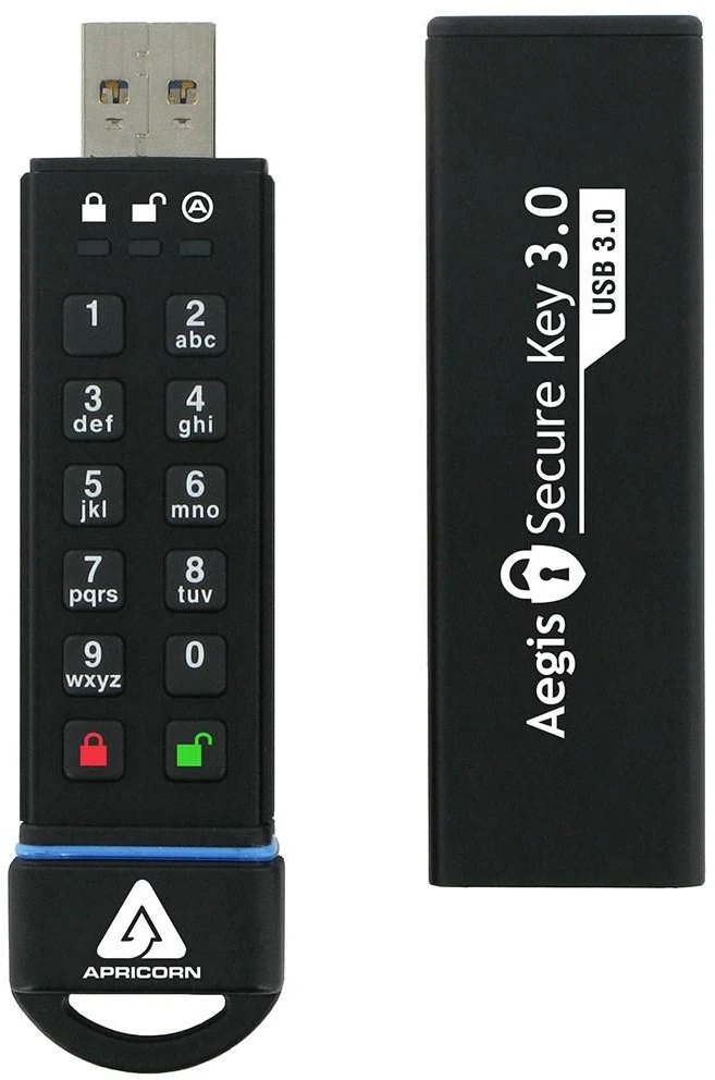 Atmintukas „Apricorn Aegis Secure Key 3.0“, 60 GB (ASK3–60 GB)