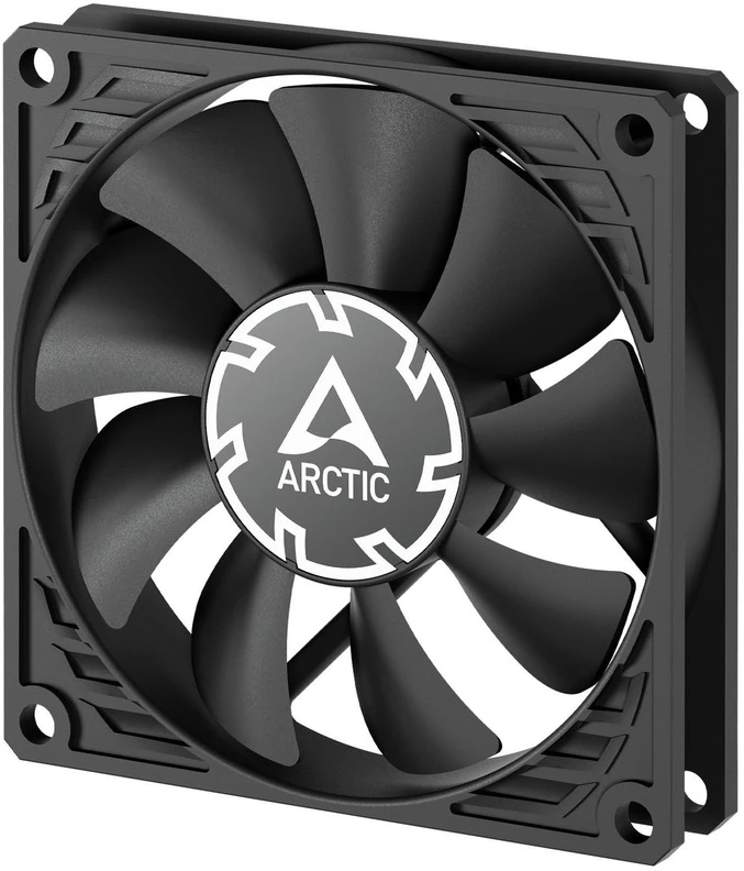 ARCTIC P8 Slim PWM PST korpuso ventiliatorius, 4-pin, 80mm, juodas