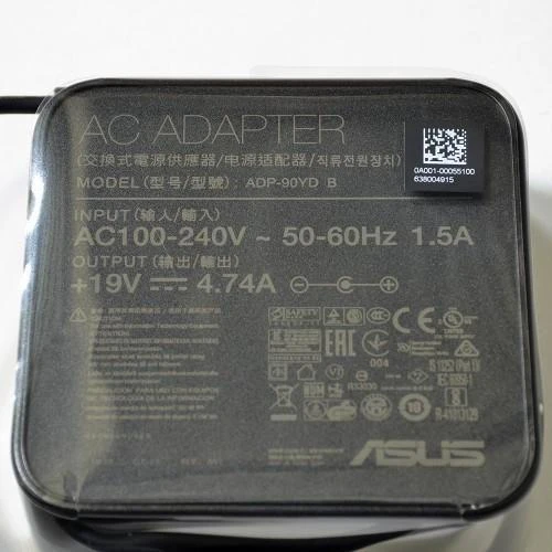 ASUS 0A001-00055100, Nešiojamasis kompiuteris, Vidinis, 100 - 240 V, 50 - 60 Hz, 90 W, 19 V