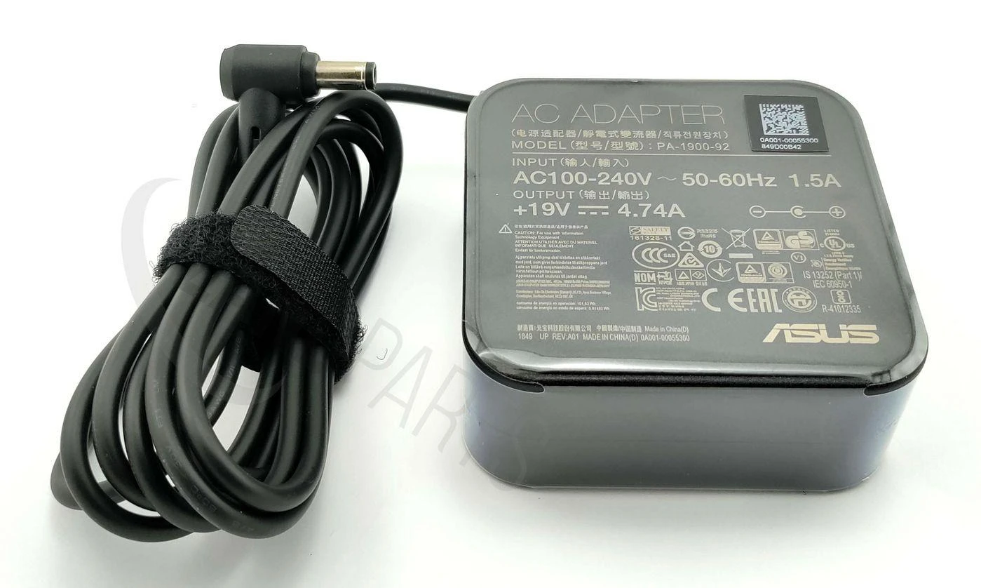 Nešiojamojo kompiuterio maitinimo adapteris Asus 90 W, 4.74 A, 19 V (0A001-00053600)