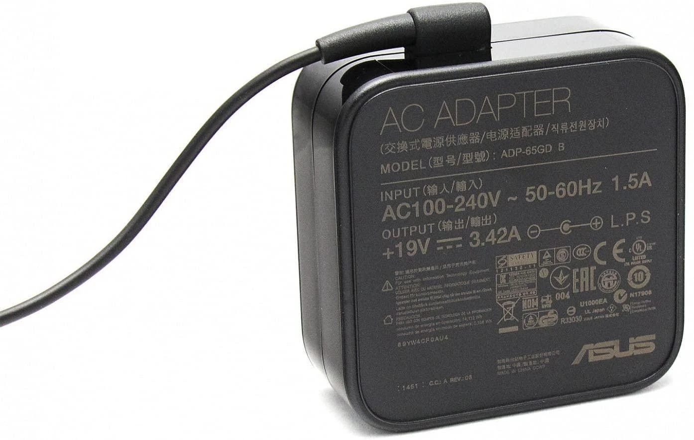 Asus maitinimo adapteris ADP-65GD B su technine informacija