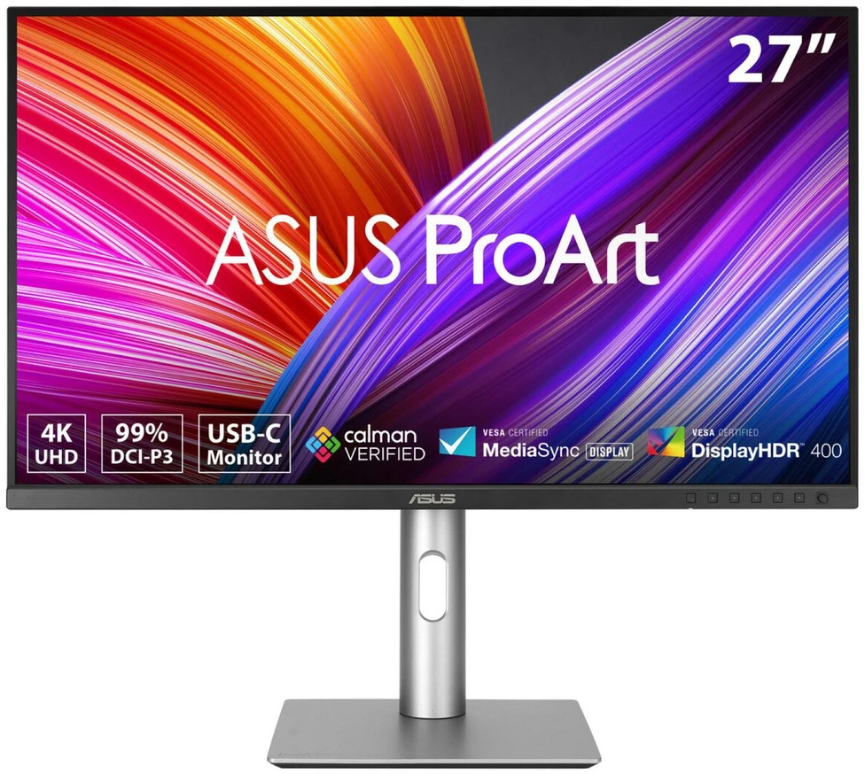 Monitorius ASUS ProArt PA279CRV - 27" | IPS | 4K | 99% DCI-P3 | 99% Adobe RGB | ΔE < 2 | Calman Verified | USB-C PD96W | HDR 400