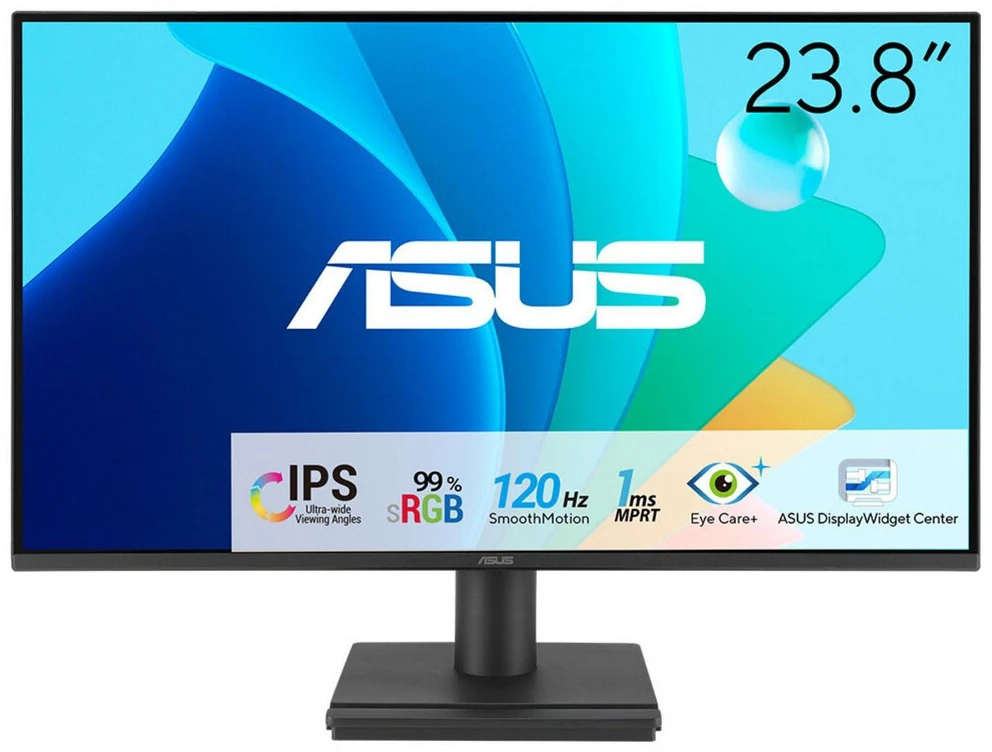 Monitorius ASUS VA249HG 23,8 colio IPS WLED FHD 16:9 120Hz 300cd/m2 1ms HDMI D-Sub Juodas