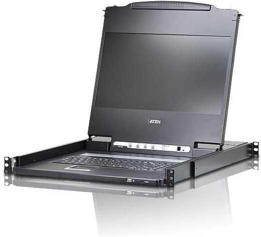 Valiklis Konsolė KVM Aten ATEN CL6700MW IT Single Rail 17,3''-LCD konsolė (USB, HDMI / DVI / VGA) IT-Layout