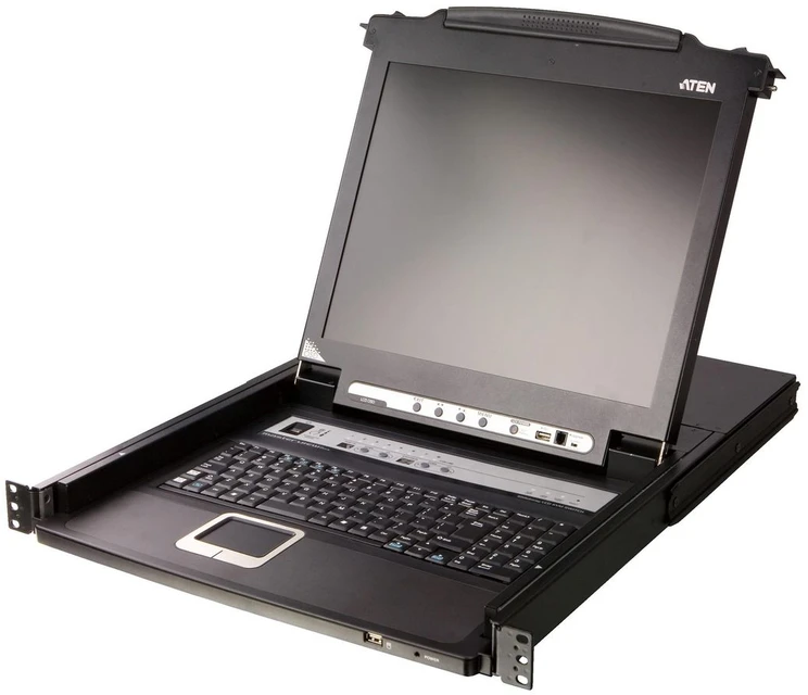 Aten CL5708N, USB, USB Type-A, 1280 x 1024 pikselių, 1,255 sek./puslapis, Juoda, 1U