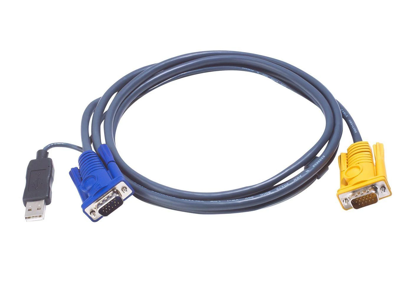 ATEN 2L-5202UP ATEN KVM kabelis (HD15-SVGA, USB, USB) - 2m