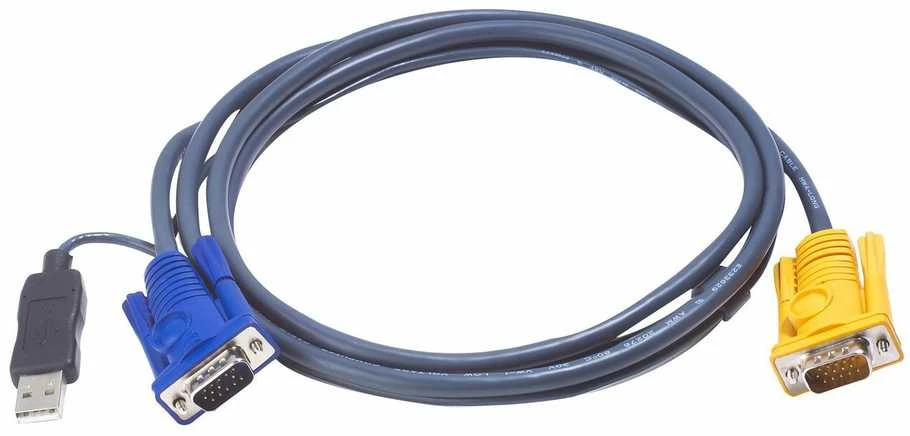 Aten Kable KVM, 6m, Juodas (2L-5206UP)