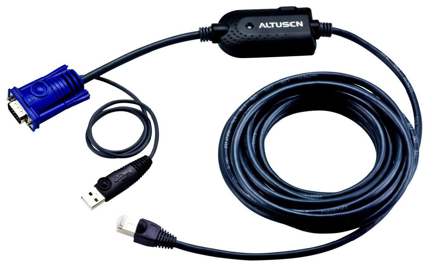 Aten USB VGA KVM adapteris (5M kabelis) | Aten | USB VGA KVM adapteris | KA7970-AX | 1 x RJ-45 Patinas su 4,5 m Cat 5, 1 x USB Type A Patinas, 1 x HDB-15 Patinas