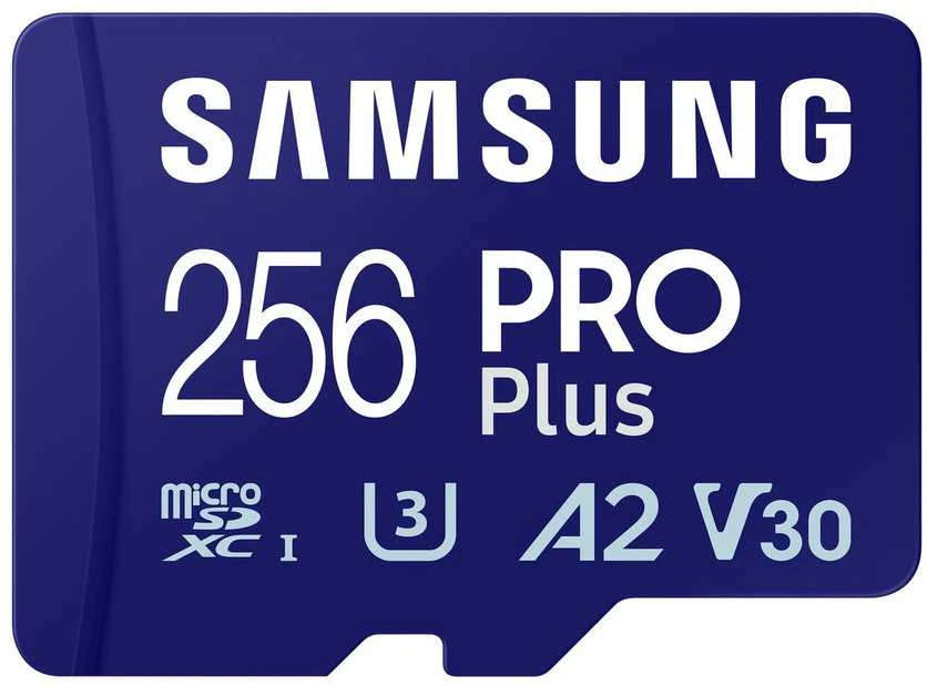 Atminties kortelė Samsung | Micro SD Card | Pro Plus | 256 GB | Micro SDXC | Flash atminties klasė 10