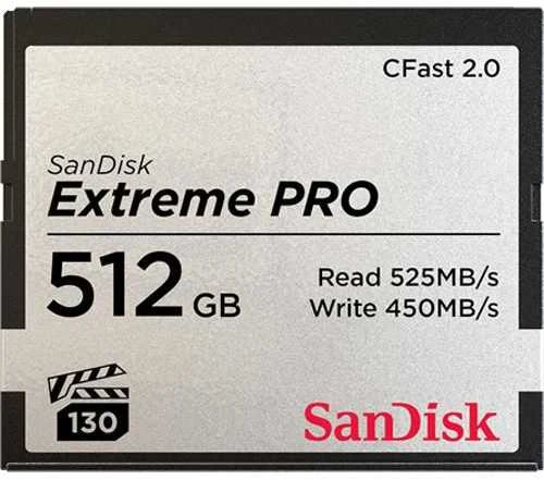 Atminties kortelė SanDisk CFAST 2.0 VPG130 512GB Extreme Pro SDCFSP-512G-G46D