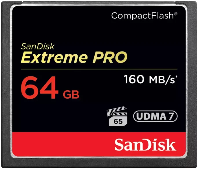 Atminties kortelė SanDisk Extreme Pro CompactFlash, 64 GB