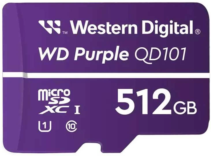 Atminties kortelė Western Digital WD Violetinė SC QD101 512 GB Micro SDXC Class 10