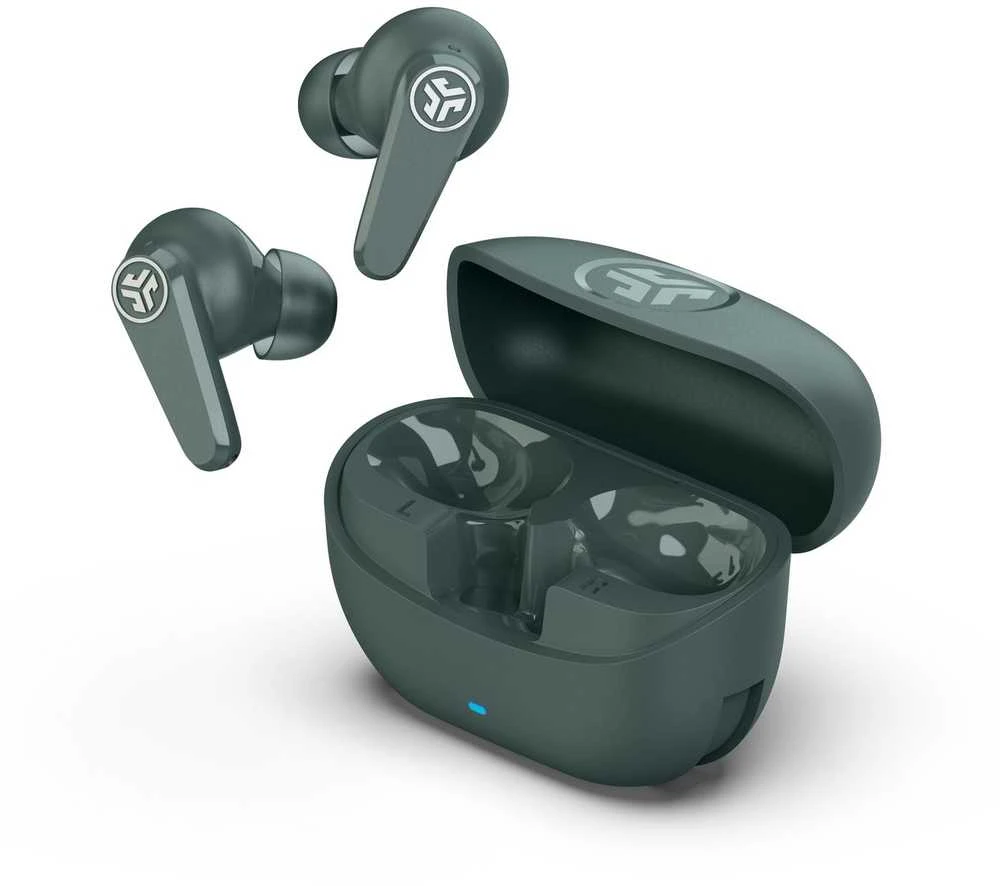 Jlab Go Pods žalios ausinės su įkrovimo dėklu