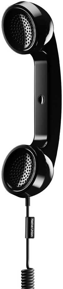 Ausinės „Native Union Pop Phone“ – USB-C telefono ragelis su funkcija atsiliepti ir baigti skambučius (juodas)