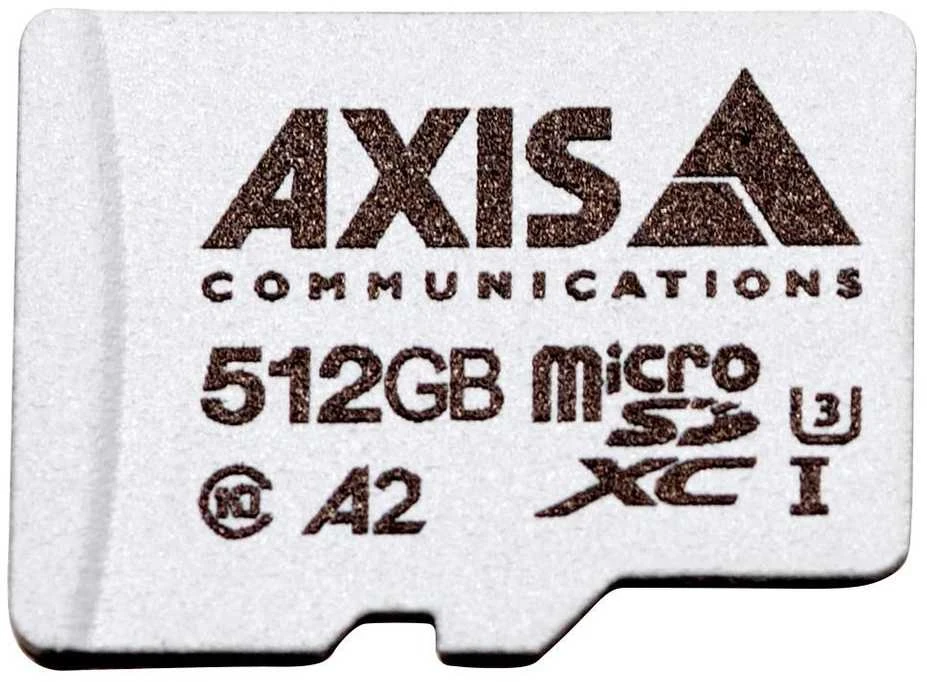 Atminties kortelė „Axis“ vaizdo stebėjimo kortelė „Micro SDXC 512 GB“, 10 klasė, UHS-I/U3, A2 (02365-001)
