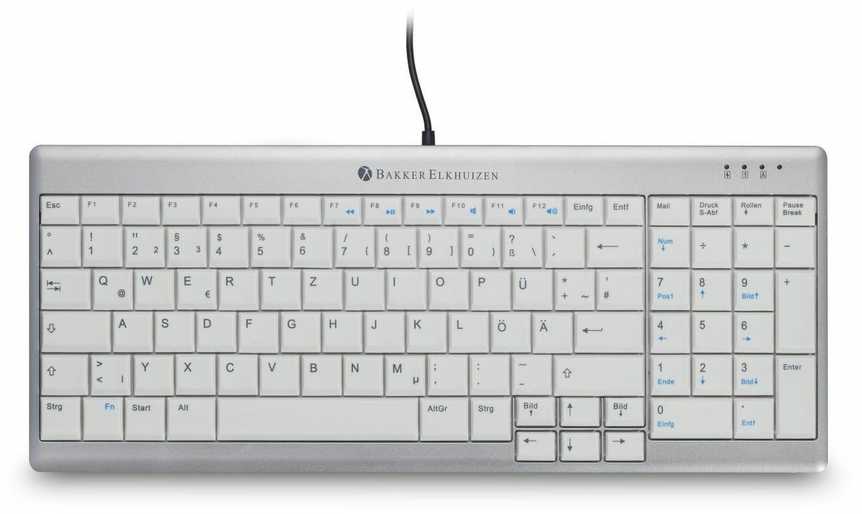 Bakker Elkhuizen BakkerElkhuizen Klaviatūra Ultraboard 960 Standard Compact(CH) retail