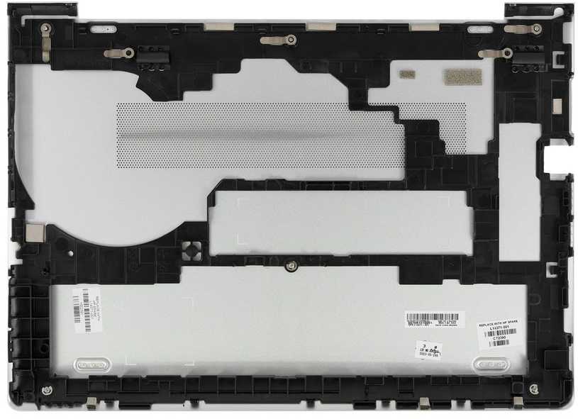 Nešiojamojo kompiuterio atmintis HP L14371-001 Nešiojamojo kompiuterio atsarginės dalys Apatinis korpusas