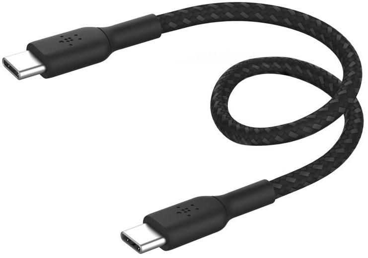 Kabelis USB Belkin USB-C - USB-C 0.15 m Juodas (CAB004BT0MBK)