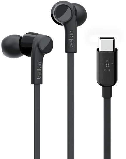 BELKIN ROCKSTAR Ausinės WITH USB-C CONNECTOR (Juodas)